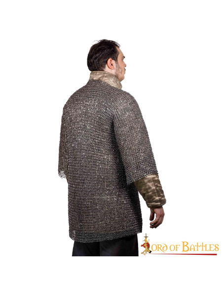 Halværmet stålkædebrynje (10 mm.)