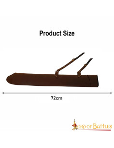 Funda cuero para espadas LARP, marrón (72 cm.) 2