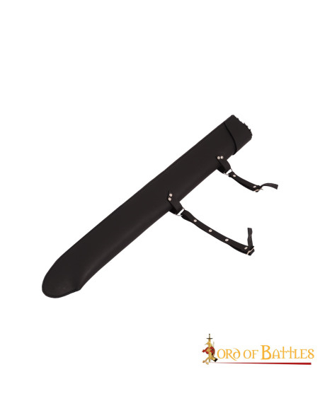 Funda cuero para espadas LARP, negro...
