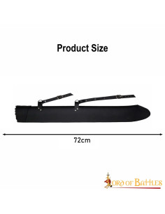 Funda cuero para espadas LARP, negro (72 cm.) 2