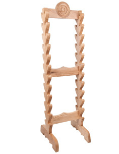 Soporte de madera para 24 espadas o dagas