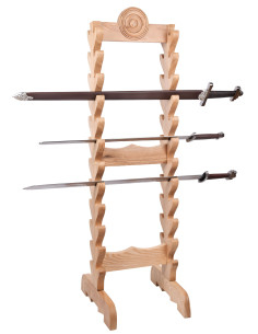 Soporte de madera para 24 espadas o dagas 2