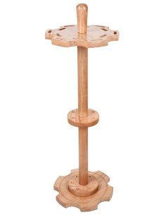 Soporte de pie en madera fresno para 12 espadas