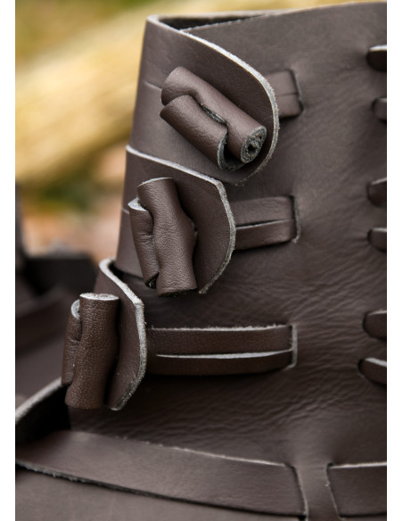 Botas vikingas Buskins en marrón oscuro