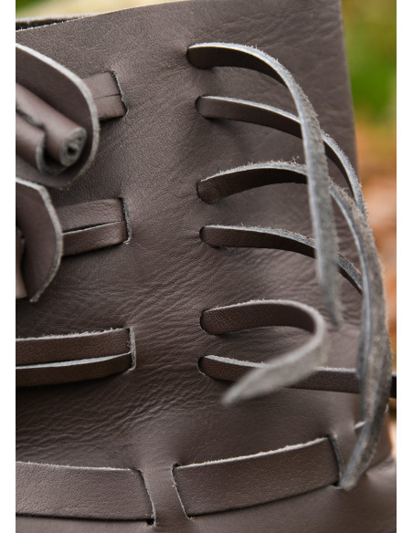 Botas vikingas Buskins en marrón oscuro