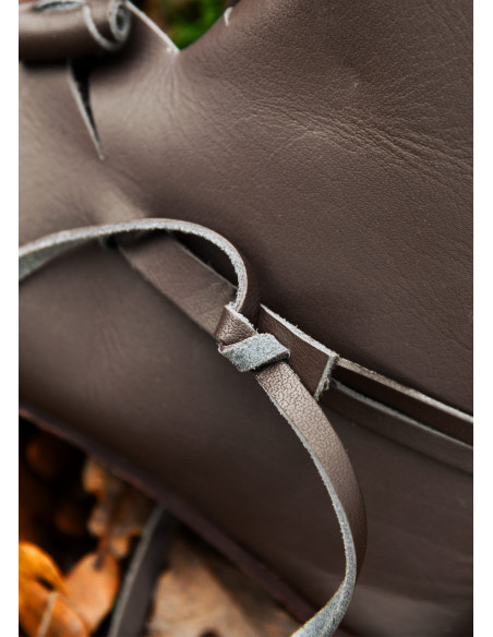 Buskins Wikingerstiefel in Dunkelbraun