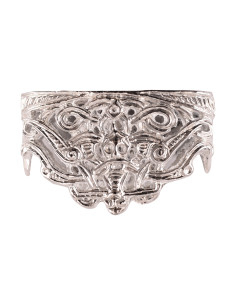 Cuello de vaina para espada vikinga, acabado plata