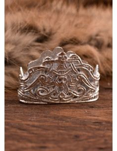 Cuello de vaina para espada vikinga, acabado plata 2