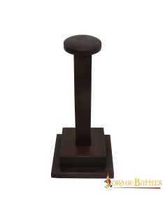 Handgefertigter Helmhalter aus Holz (42 cm).