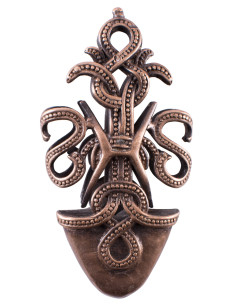 Decoración punta vaina espada vikinga Serpientes Nórdicas
