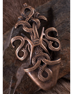 Decoración punta vaina espada vikinga Serpientes Nórdicas 2