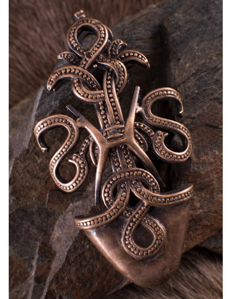 Decoración punta vaina espada vikinga...