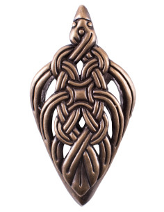 Wikinger-Schwertscheidenspitzendekoration, nordische Knoten