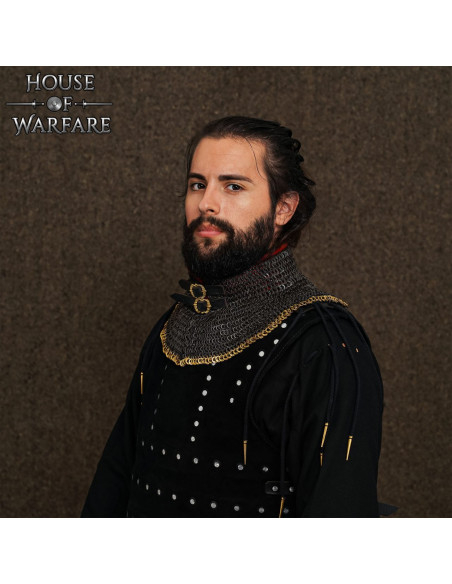 Gorjal cota de malla con forro... Gorjal cota de malla con forro...