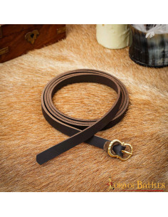 Mittelalterlicher Ledergürtel für LARP, braun 2