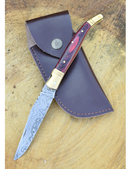 Laguiole stil damask stål kniv med...