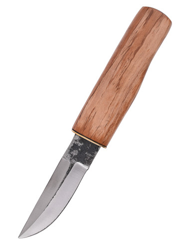 Cuchillo medieval acero con funda de cuero (22 cm.)