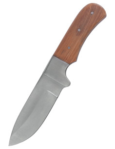 Droppoint-Klingenmesser mit Lederscheide (20,8 cm)