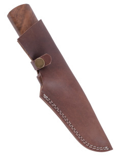 Cuchillo outdoor acero con funda cuero (23 cm.) 2