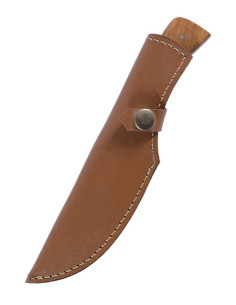 Cuchillo estilo clásico acero con funda cuero (20,5 cm) 2
