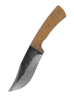 Cuchillo de caza acero con funda de cuero (20 cm.)