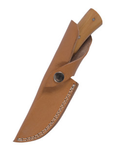 Cuchillo de caza acero con funda de cuero (20 cm.) 2
