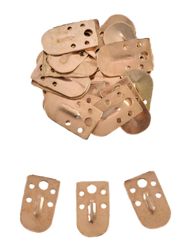 Pack de 25 piezas latón para armadura lamelar (13 x 22 mm.)