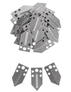 Packung mit 25 Stahlteilen für Lamellenpanzerung (13 x 22...