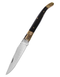 Arabisches Stahlmesser mit Lederscheide (22 cm).