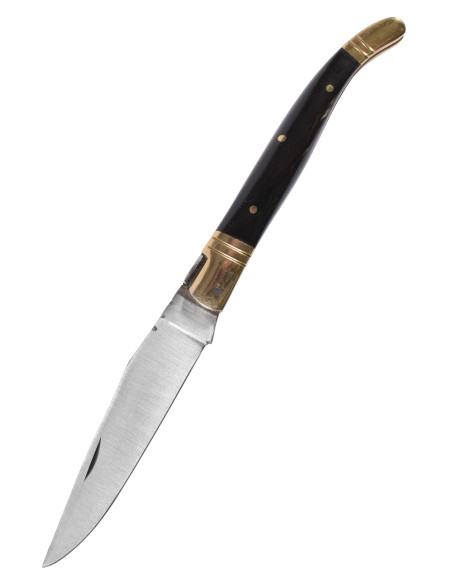 Arabisk stålkniv med læderskede (22 cm.)