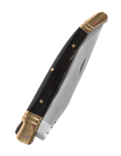 Arabisch stalen mes met lederen schede (22 cm.) 2
