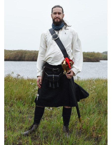 Kilt 8 yard Black Watch sort farve Kilt 8 yard Black Watch sort farve
