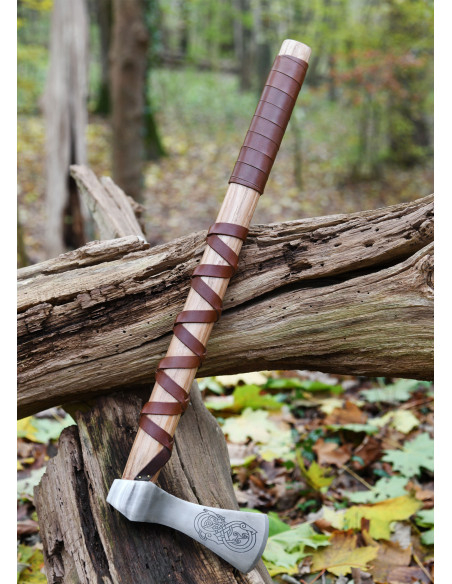 Hacha vikinga decorativa acero...
