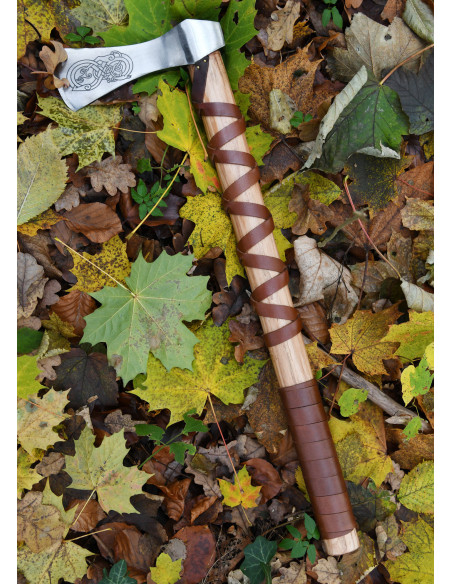 Hacha vikinga decorativa acero...