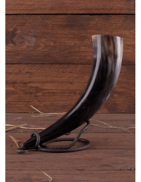 Großer handgeschmiedeter Hornständer...