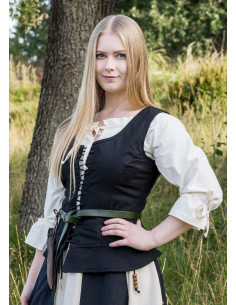 Tilda model middelalderlig overdel i sort 2