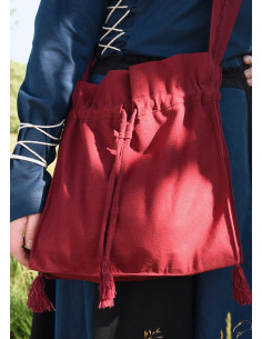 Middeleeuwse pelgrimstas of broodzak, diverse kleuren