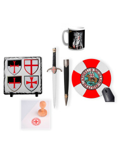 Templer-Schreibtischpaket: Siegel und Stempel, Dolch,...