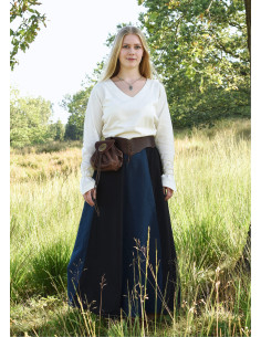 Aila middelalderbluse i naturhvid 2