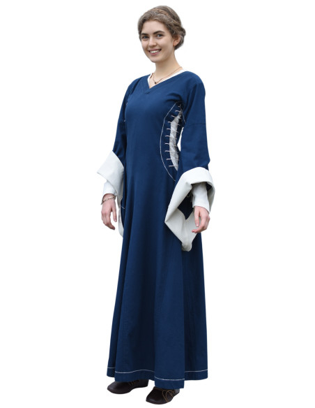 Vestido medieval abierto Bliaut Amal,...