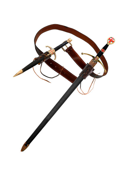 Templer-Zubehörpaket: Gürtel, Wappen,...