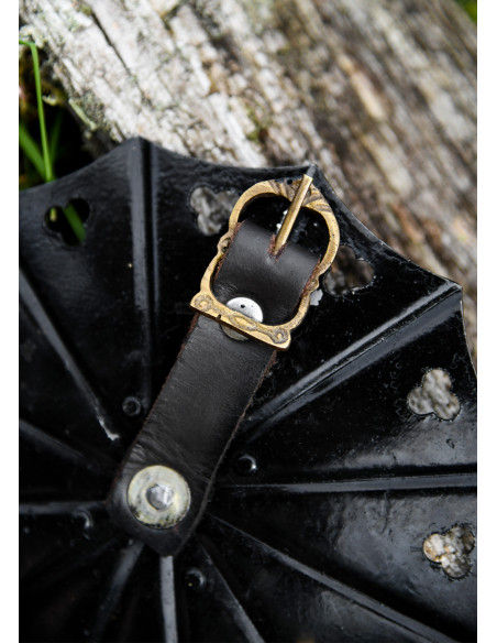 Paar gotische besagues in staal, eind...