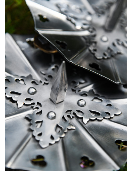 Paar gotische besagues in staal, eind...