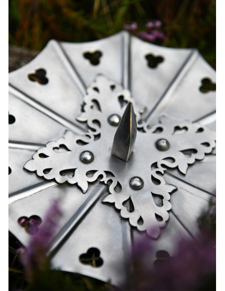 Paar gotische besagues in staal, eind...