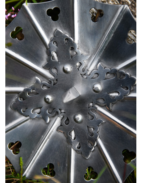 Paar gotische besagues in staal, eind...