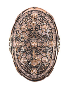 Handgemaakte fantasie Viking broche in ovale vorm