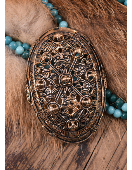 Broche vikingo forma oval fantasía...