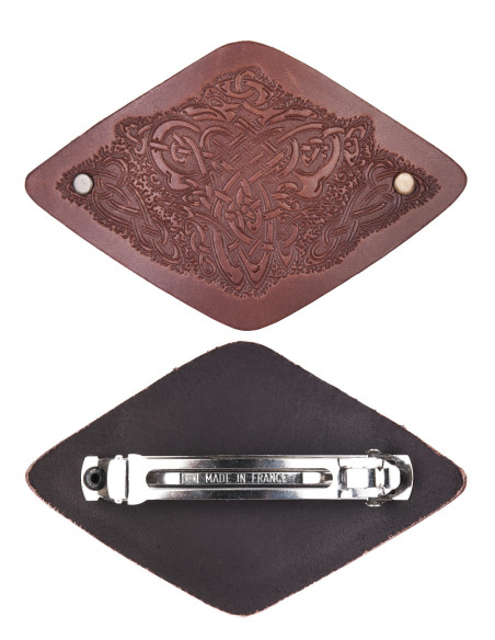 Keltisk hårspænde med metal clips...