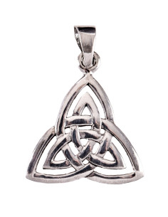 Colgante celta plata diseño nudo celta de la Trinidad