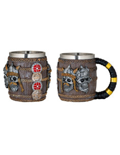 Vikingkoppen mok met schild (11,3 cm.)